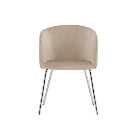 Matstol Berit, Beige/Silver