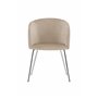 Matstol Berit, Beige/Silver