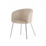 Matstol Berit, Beige/Silver