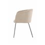Matstol Berit, Beige/Silver