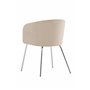 Matstol Berit, Beige/Silver
