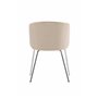 Matstol Berit, Beige/Silver