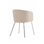Matstol Berit, Beige/Silver