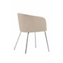 Matstol Berit, Beige/Silver