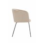 Matstol Berit, Beige/Silver
