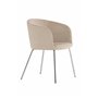 Matstol Berit, Beige/Silver