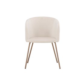 Matstol Berit, Beige/Valnöt