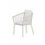 Matstol Linos, Vit/Beige