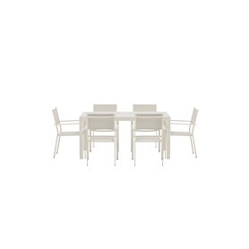 Matgrupp Capo med Copacabana matstolar, 160 × 100 cm
