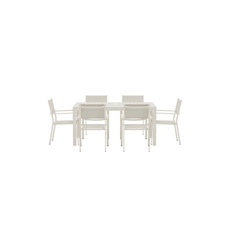 Matgrupp Capo med Copacabana matstolar, 160 × 100 cm