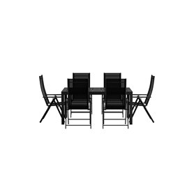Matgrupp Capo med Levanzo matstolar, 160 × 100 cm