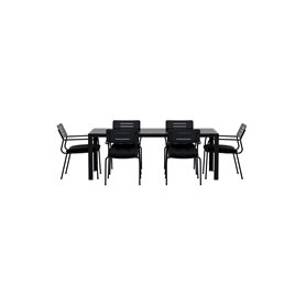Matgrupp Break med Nicke matstolar, 205 × 90 cm
