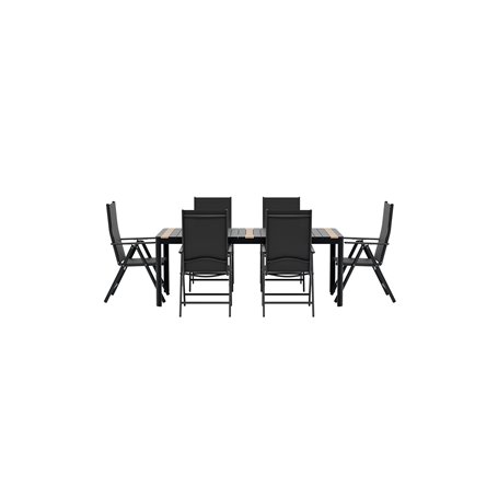 Matgrupp Togo med Break matstolar, 200 × 100 cm