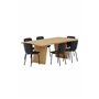 Matgrupp Logga med Punsch matstolar, 210 × 100 cm