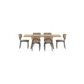Matgrupp Logga med Butterfly matstolar, 210 × 100 cm