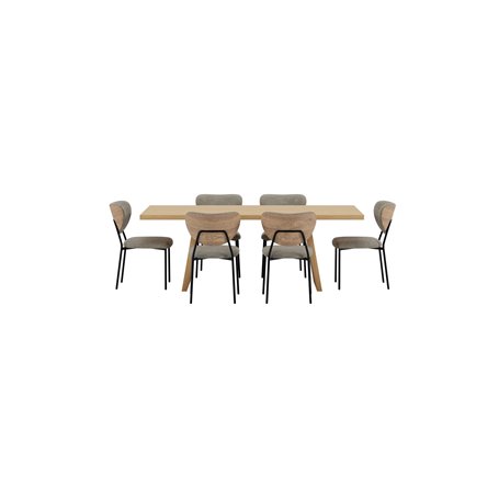 Matgrupp Logga med Butterfly matstolar, 210 × 100 cm