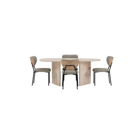 Matgrupp Grönvik med Butterfly matstolar, 180 × 90 cm
