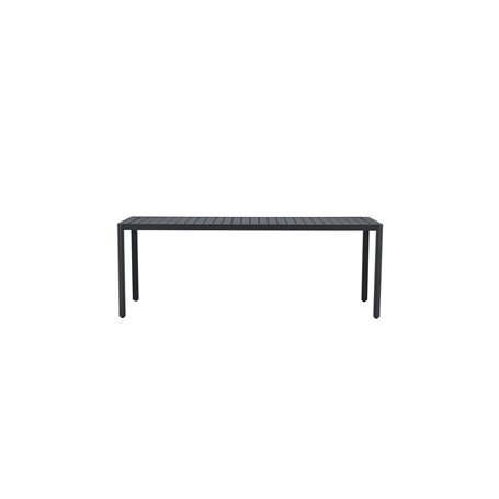 Matbord Giardini, 200 × 90 cm, Svart