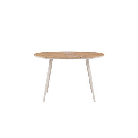 Runt matbord San Vito, Ø120 cm, Beige