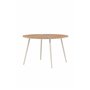 Runt matbord San Vito, Ø120 cm, Beige