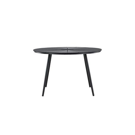 Runt matbord San Vito, Ø120 cm, Svart