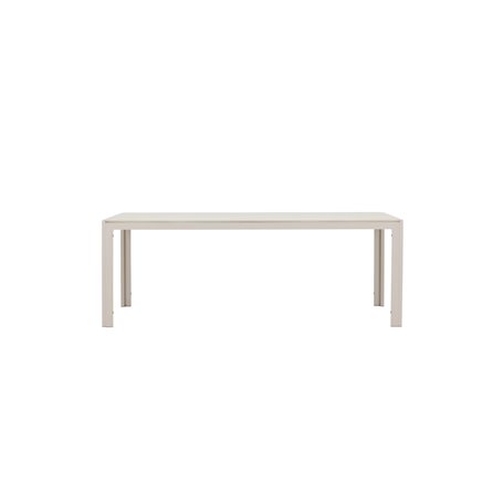 Matbord Mirko, 205 × 90 cm, Beige