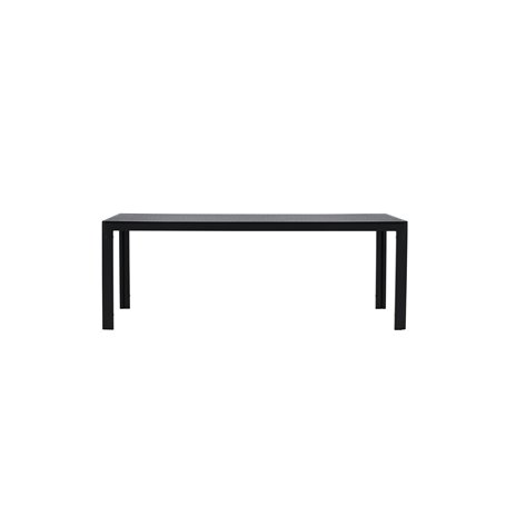 Matbord Mirko, 205 × 90 cm, Svart