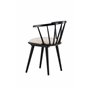 Matstol Bobby, Beige/Svart
