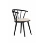 Matstol Bobby, Beige/Svart