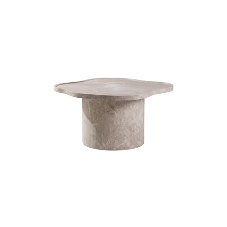 Runt soffbord Ilse, Ø90 cm, Beige