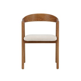 Matstol Långön, Beige/Mörkbrun