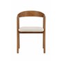 Matstol Långön, Beige/Mörkbrun