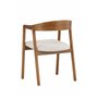 Matstol Långön, Beige/Mörkbrun