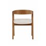 Matstol Långön, Beige/Mörkbrun