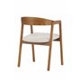 Matstol Långön, Beige/Mörkbrun