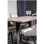 Matgrupp Marina med Velvet Deluxe matstolar, 180 × 90 cm