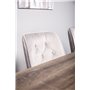 Matgrupp Marina med Velvet Deluxe matstolar, 180 × 90 cm