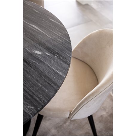 Matgrupp Estelle med Velvet matstolar