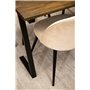 Matgrupp Jakarta med Velvet matstolar, 200 × 90 cm