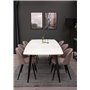 Matgrupp Polar med Velvet matstolar, 240 × 100 cm