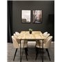 Matgrupp Bali med Velvet matstolar, 200 × 90 cm