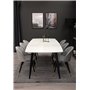 Matgrupp Polar med Velvet matstolar, 240 × 100 cm