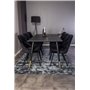 Matgrupp Dipp med Velvet Deluxe matstolar, 180 × 90 cm