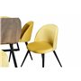 Matgrupp Inca med Velvet matstolar, 160 × 85 cm