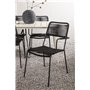 Matgrupp Lina med Lindos matstolar, 200 × 90 cm, Beige/Svart