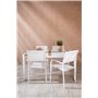 Matgrupp Togo med Santorini matstolar, 150 × 90 cm