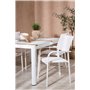 Matgrupp Togo med Santorini matstolar, 150 × 90 cm