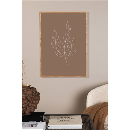 Drawed leaf Poster
