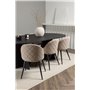 Matgrupp Bootcut med Velvet matstolar, 230 × 115 cm