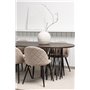 Matgrupp Stone med Velvet matstolar, 220 × 100 cm